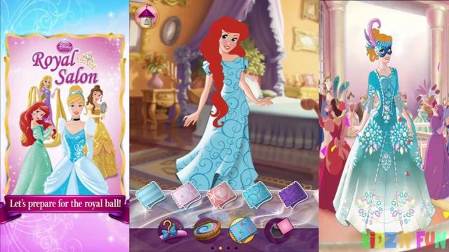 Disney Princess Royal Salon - Ariel Beach Party Dress Up (Game for Girls) смотреть онлайн