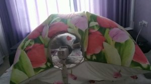 Спасаемся от жары! Пододеяльник и вентилятор