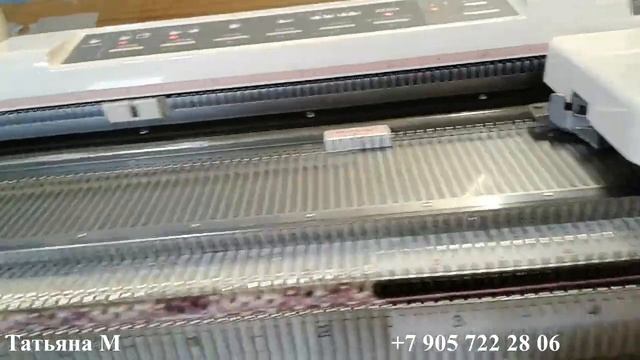 Двухфонтурный жаккард на электронной вязальной машине Silver reed смотреть онлайн