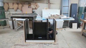 Кухонный #остров с акриловой столешницей.  Простой способ изготовления. #Будни столяра