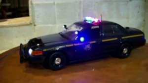 New York State POLICE ***UPGRADED*** NYSP 1/18 P71 Ford Crown Vic Scooter FIRE