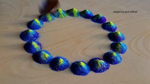 #1470 rangoli for Diwali    navratri rangoli design   रंगोली डिजाइन   satisfying video