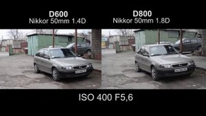 Nikon D600 vs Nikon D800. Test