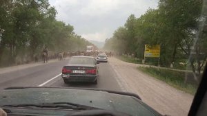 Перегон лошадей со степей на Джайляу (на горные пастбища).Казахстан 2021.