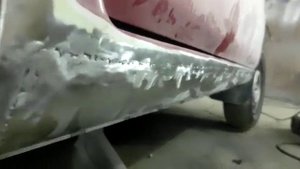 замена порога в гараже на фиат панда