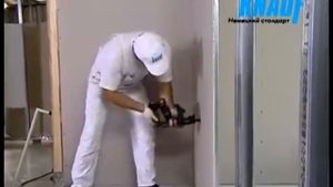 Монтаж ГКЛ перегородки С111