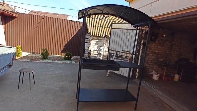 Мангал с крышей. смотреть онлайн