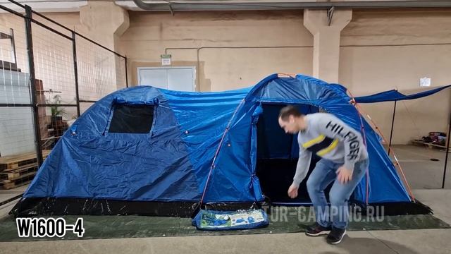 Обзор 4-х местной кемпинговой палатки ART - 1600w-4