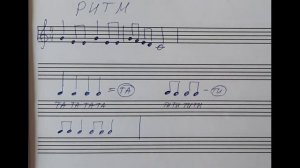 РИТМ, КАК ЧИТАТЬ РИТМИЧЕСКИЙ РИСУНОК