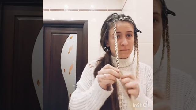 Как плести косы с канекалоном . Афрокосички с добавлением канекалона Аида Прическа своими руками