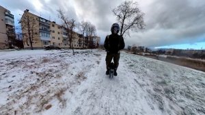 Выпал первый снег в Краснодаре. 22.12.2012