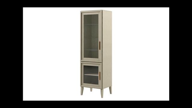 Шкаф с витриной Чарли D-2 ВМФ-1525-01 (левый) купить в Москве, Спб. Интернет магазин Ангстрем смотреть онлайн