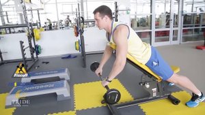 102 Подъем штанги перед собой на вытянутых руках