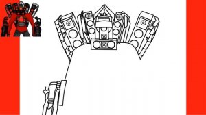 How to Draw New Upgraded Titan Speaker Man | Skibidi Toilet