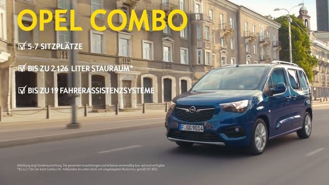 Opel Combo Life mit 180-Grad-Panorama-Rückfahrkamera смотреть онлайн