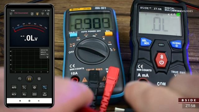 BSIDE ZT-5B Умный мультиметр с функцией передачи данных на смартфон.