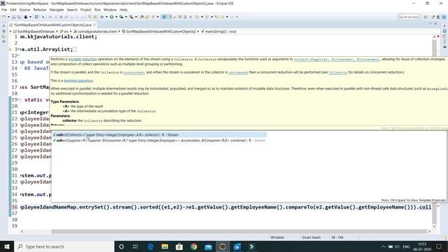 Sort Map based on Keys Using Java 8 , stream API, and Lambda? || Java 8 || java 8 Lambda Expression