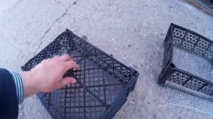 клетка для перепелов из ящиков/cage for quails from the boxes
