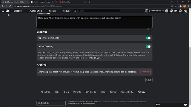 How to: Make your audio public in roblox [BROKEN NOW SORRY :( ] смотреть онлайн