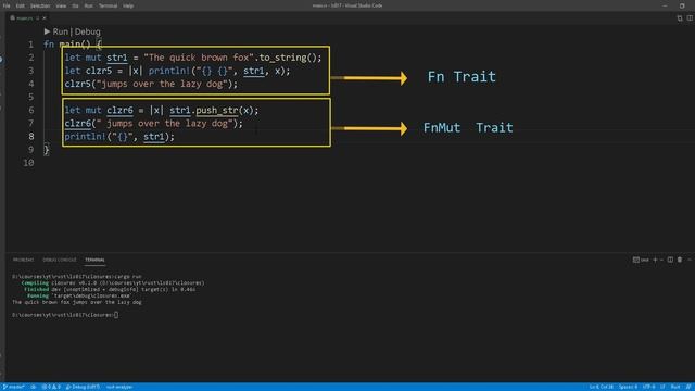 Closures - Rust Programming Videos For Beginners - Lesson 16 смотреть онлайн