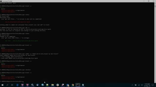 git branch checkout push