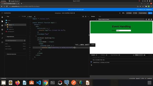 ReactJS Tutorial - 6 - Event Handling & stopPropagation & preventDefault (React  for Beginners)