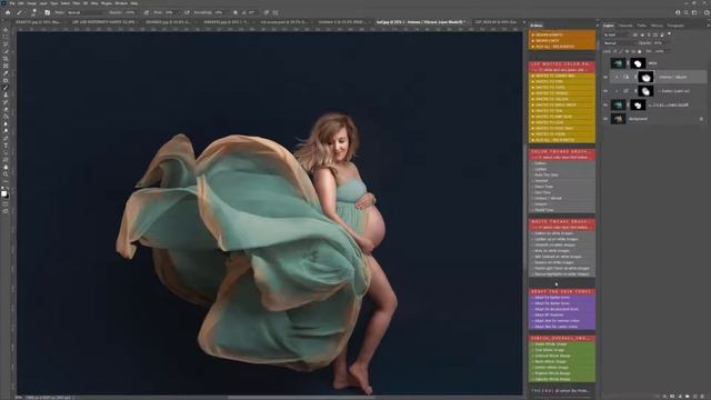 LSP Color Palette - 2 tone dress tutorial in Photoshop