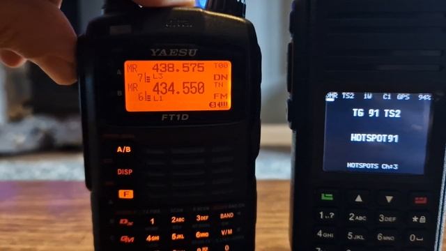 YAESU FT1D  with RETEVIS RT3S Open GD77 Firmware