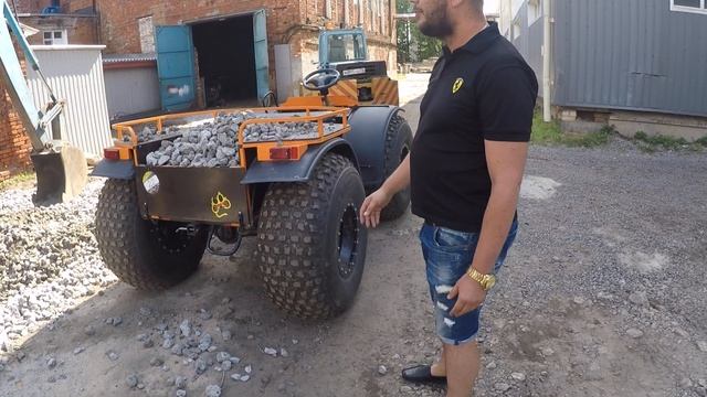 Вездеход-переломка ГИД. Часть 2. Перевозка щебня смотреть онлайн