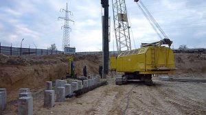 Забивка свай. Погружение свай