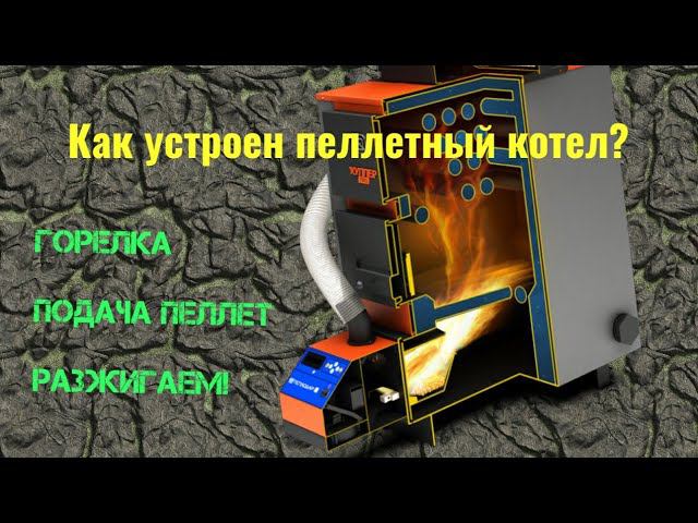 Принцип работы пеллетного котла, просто и наглядно.