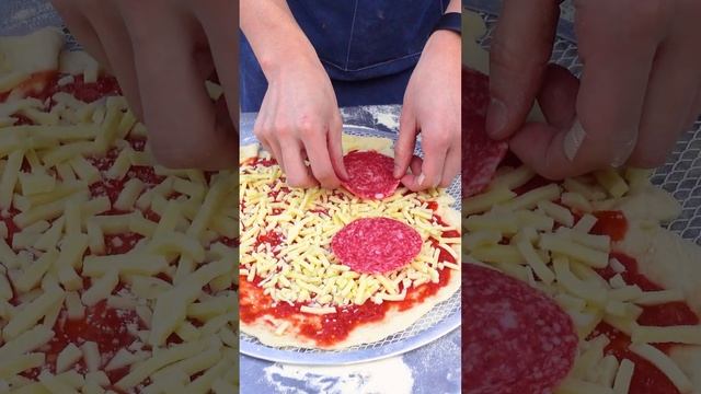 Rural Korean Boy Makes Pizza in a Forest