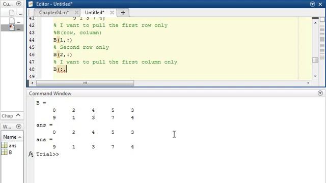Indexing Values in a Matrix in Matlab смотреть онлайн