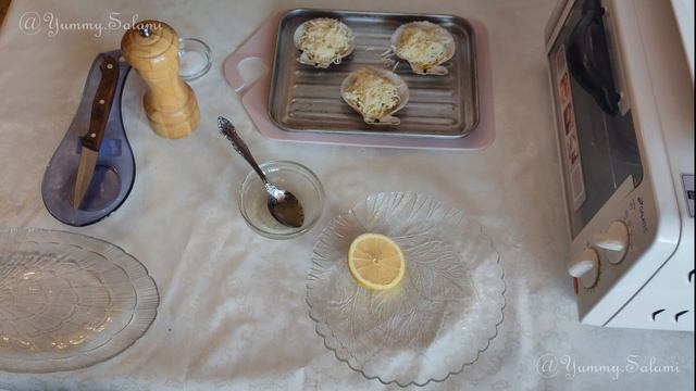 Запеченные гребешки с сыром и сливочным маслом. смотреть онлайн