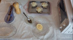 Запеченные гребешки с сыром и сливочным маслом.