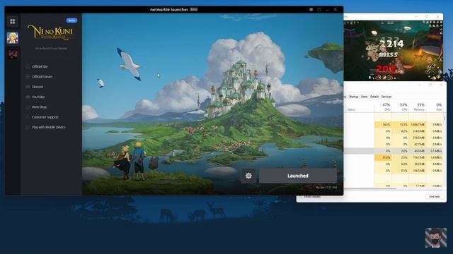 PC Multi-client using NetMarble Launcher Non-Emulator  Ni No Kuni: Cross Worlds