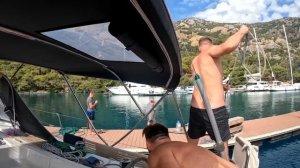 Что такое Швартовка. Уроки швартованния парусной лодки. Швартовка ЛАГОМ. Турция.