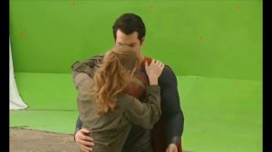 Кадры со съёмок фильма Человек из стали