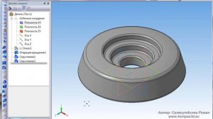 КОМПАС-3D. Шайба. Круговой массив | Роман Саляхутдинов