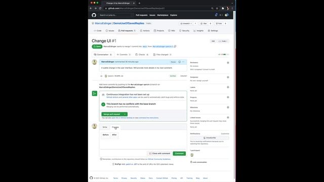 Visualize your iOS app changes in your GitHub pull request смотреть онлайн