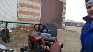 Самодельный мини трактор с китайский дизелем 9л.с