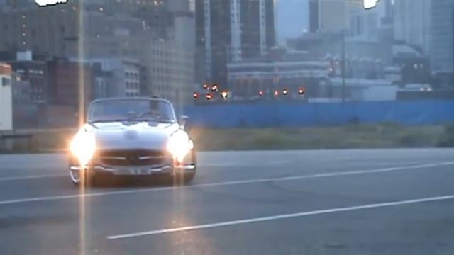 1959 Mercedes 190SL with Corvette LT1 engine burnout.MPG смотреть онлайн