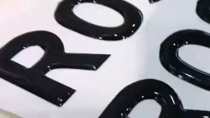 Процесс изготовления объемной наклейки