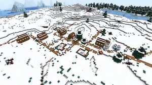 Майнкрафт сиды 1.18 / Лучшие сиды 1.18.2 / Три зимние деревни