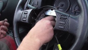 Как снять руль и шлейф infinity FX45 - 35