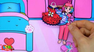Cartoon - paper diy Wednesday Poor and Rich Mother and Daughter Sinister Wednesday Compilation 놀이 종이