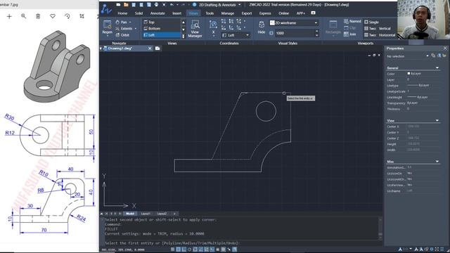 ZWCAD 2022 Basic 3D Modeling Tutorial For Beginner [COMPLETE]