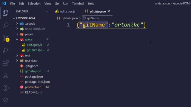 Write & Read JSON | Protractor Tutorial | LetCode