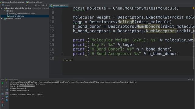 Introduction to RDKit 001 - Molecule Properties смотреть онлайн