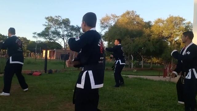 Hapkido -Paraguay 1ra. Forma de Blanco. Han Chan Ho. Práctica Grupal смотреть онлайн